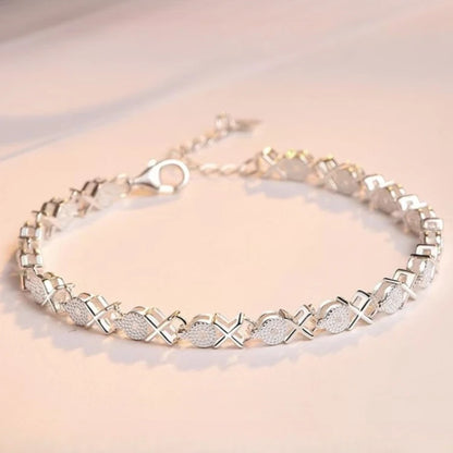 Fine 925 Sterling Silver Crystal Bracelets For Women Fashion Vintage Knot Adjustable Charm Bracelets Party Wedding Jewelry Gifts