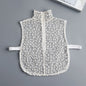 Beautiful Petal Fake Collar Black Lace False Blouse Detachable Lapel False Collar Sweater