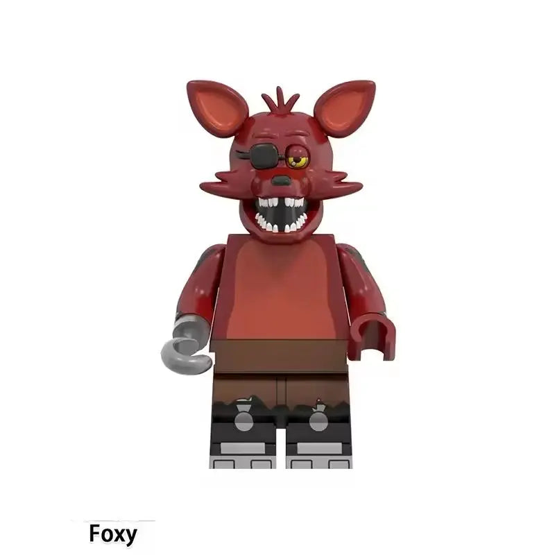 NEW FNAF Nights Game Figure Mini Figures Building BlocksSkeleton Thriller Toys gift kids toys mould king