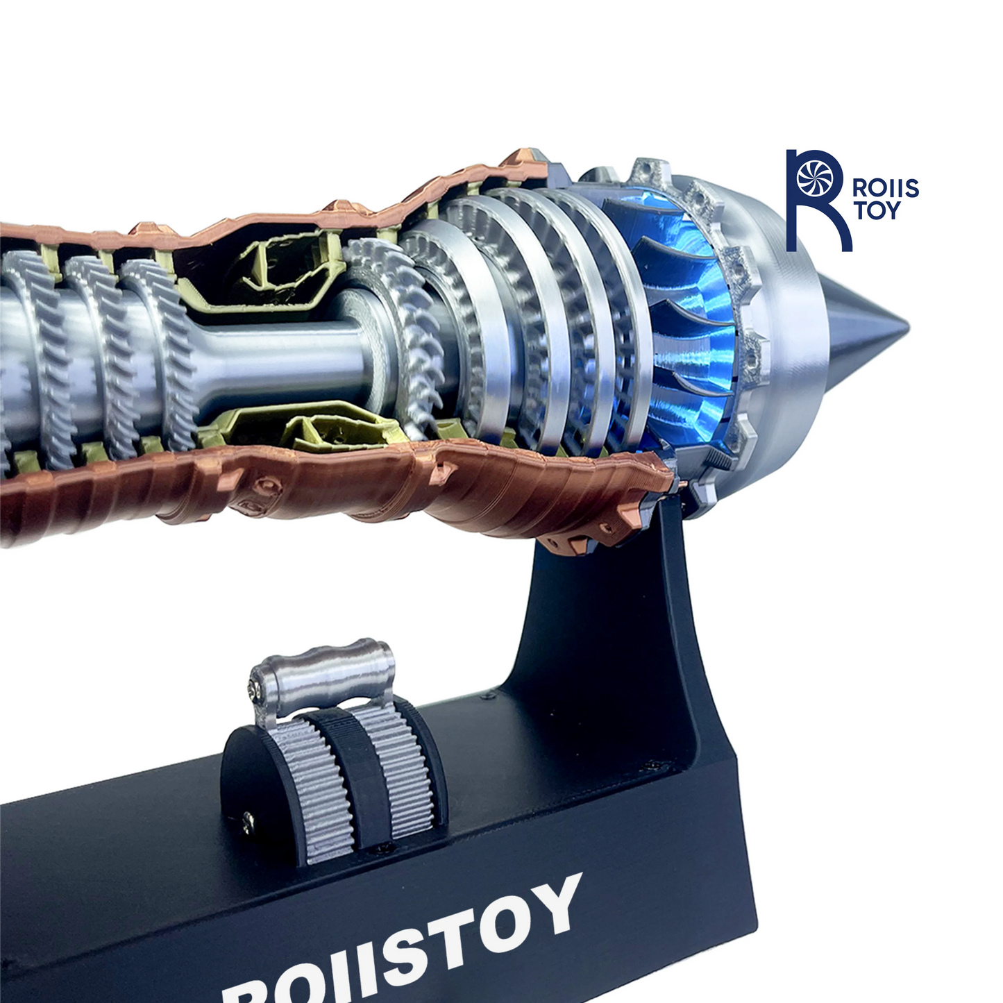 Super Turbofan Engine Model Brushless Motor Function Fan Electric High Performance Power Turbine Cool Boutique Toy Gi