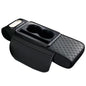 4 in 1 Car Center Console Armrest Cushion Height Increasing PU Leather Tissue Box Cup Holder Storage Pad Universal Fit