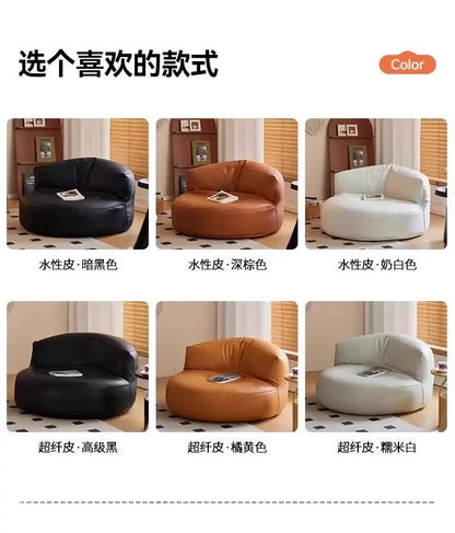 Lazy Bean Bag Sofa Seating Sleeping Tatami Chair Bedroom Room Black Single Sofa Boneless Couch 1-person Hotel Home Furniture