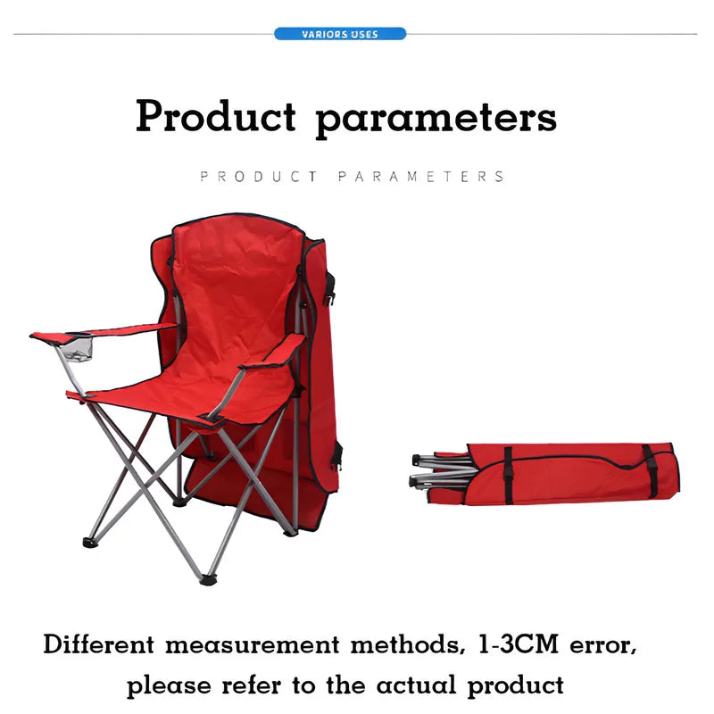 Stylish and Practical Beach Chair with Umbrella and Cooler Bag, Suitable for Picnics and Outdoor Activities