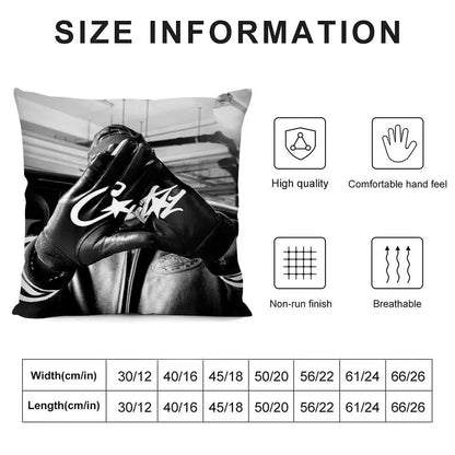 Fashion Brand C-CorteizS Cushion Cover Soft Plush Throw Pillow Cushion Cover｜Double-Sided Pillow Case for Sofa Home Decor