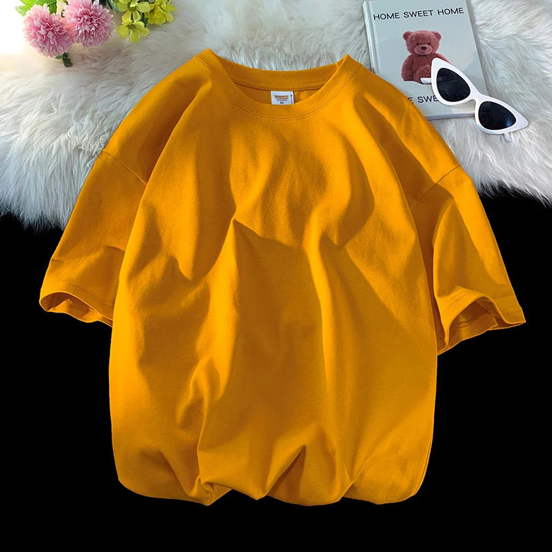 Summer 100% Cotton T Shirts,Short Sleeve Crew Neck Tops,Oversize Tee,Soft T Shirt for Women