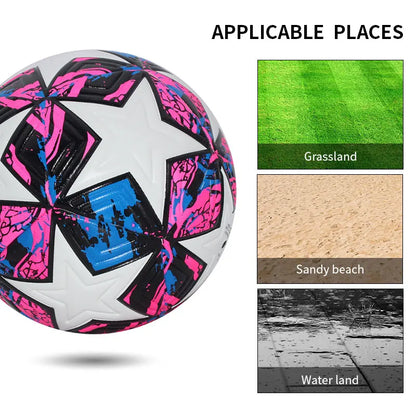 Standard Soccer Ball Professional Outdoors Sports Match Balls Training Seamless Football High Quality PU Material Size 5 Size 4