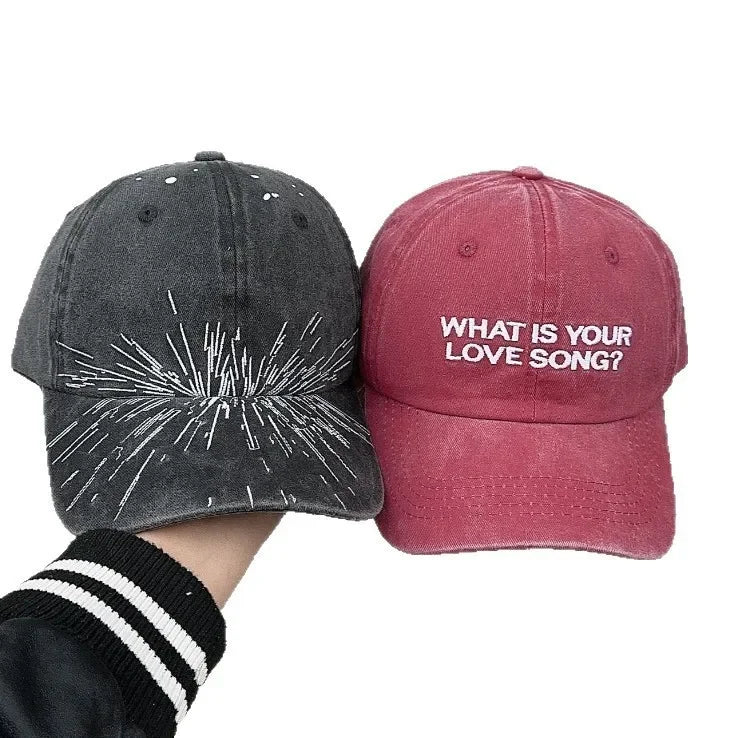 Letter Hat Canvas Bag Printed Embroidered Baseball Cap as a Gift Suitable for Fans' Daily Shopping