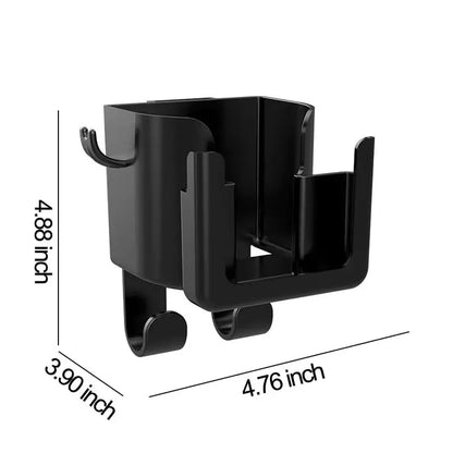 2pcs Multifunctional Car Seat Back Organizer with Cup Holder Phone Mount and Hooks - Fits Most Vehicles Holds Water Bottles