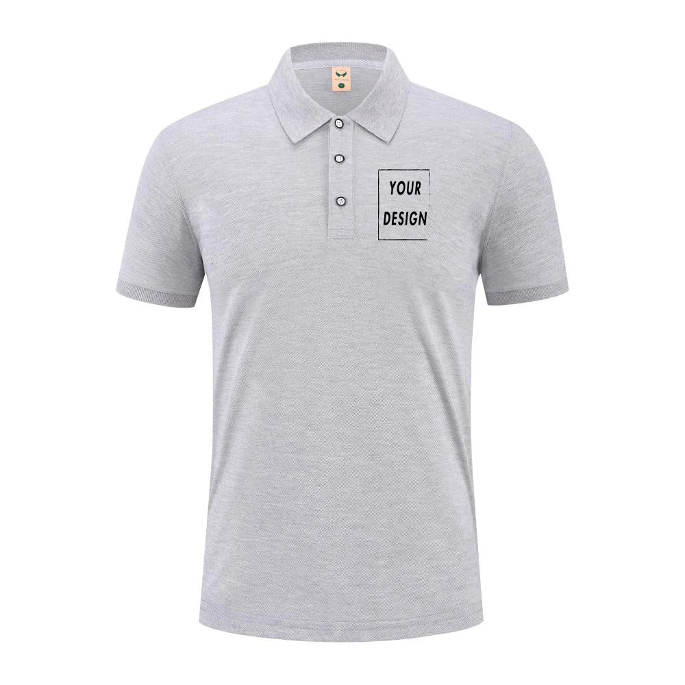 2025 Summer Causal Polo Shirt Custom Logo Printed Text Picture Brand Embroidery Personal Design Breathable Men And WomenTops