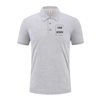 2025 Summer Causal Polo Shirt Custom Logo Printed Text Picture Brand Embroidery Personal Design Breathable Men And WomenTops
