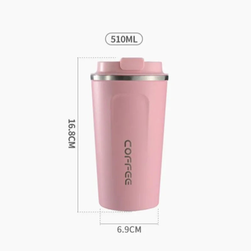 510ML Intelligent LED Temperature Display Stainless Steel Coffee Cup Temperature Measure Insulation Outdoor Car Portable Cup