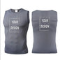 elastic sleeveless running Gym men's and women's free custom logo compression vest, quick drying sports sleeveless T-shirt