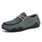Design Sneakers Man Loafers Breathable Low Top Flat Shoes Driving Plus Size New 2026 Fashion Handmade Leather Casual Men Shoes