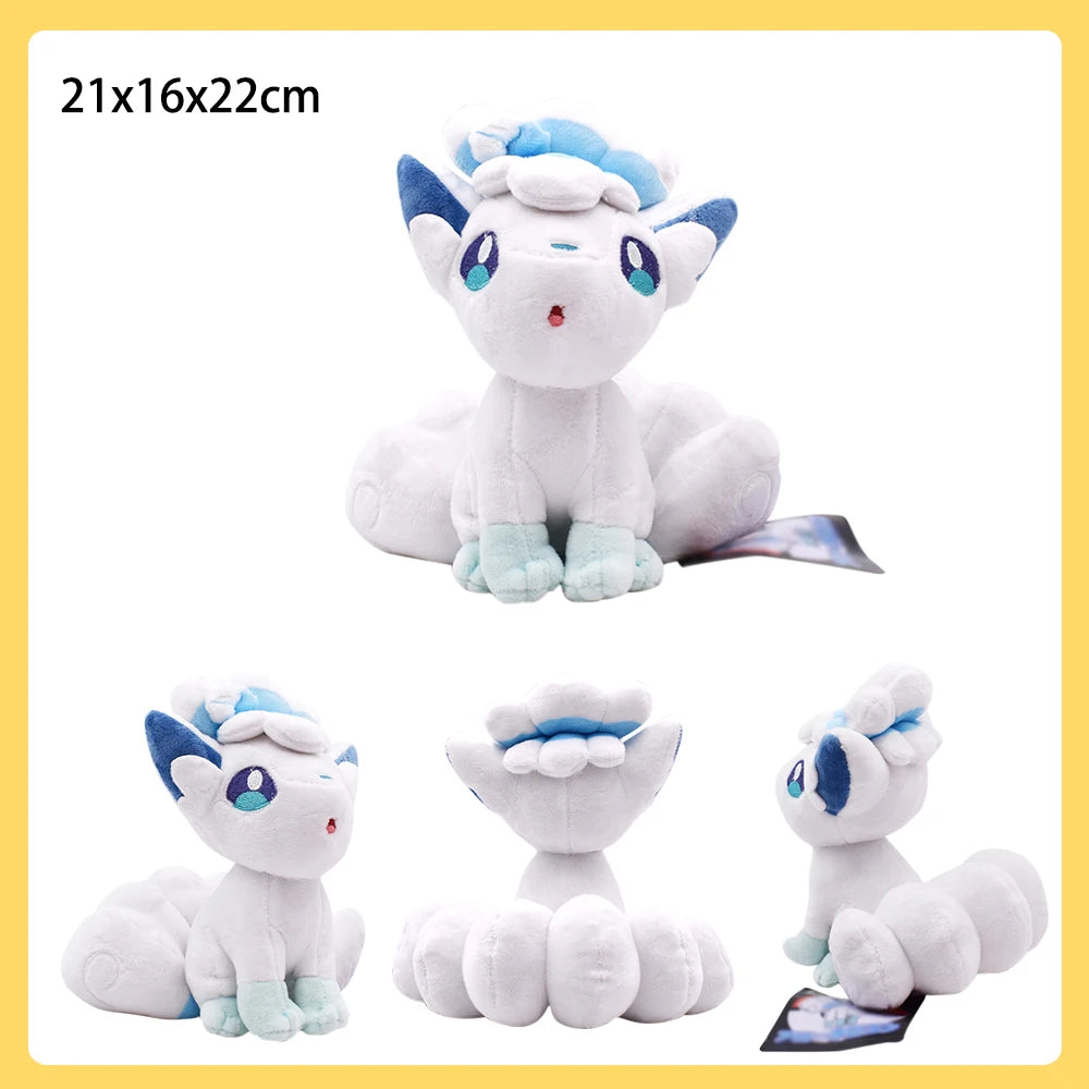 Alolan Ninetales Vulpix Pokemon Plush Toy Eevee Raichu Gardevoir Gallade Lapras Anime Game Role Soft Stuffed Peluche Dolls Gifts