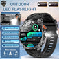 LIGE 2026 Nowy Wojskowy Smartwatch Męski Bateria 1000mAh Wodoodporny 5ATM GPS Rozmowy Bluetooth Wyświetlacz AMOLED Sportowy Smartwatch dla Mężczyzn