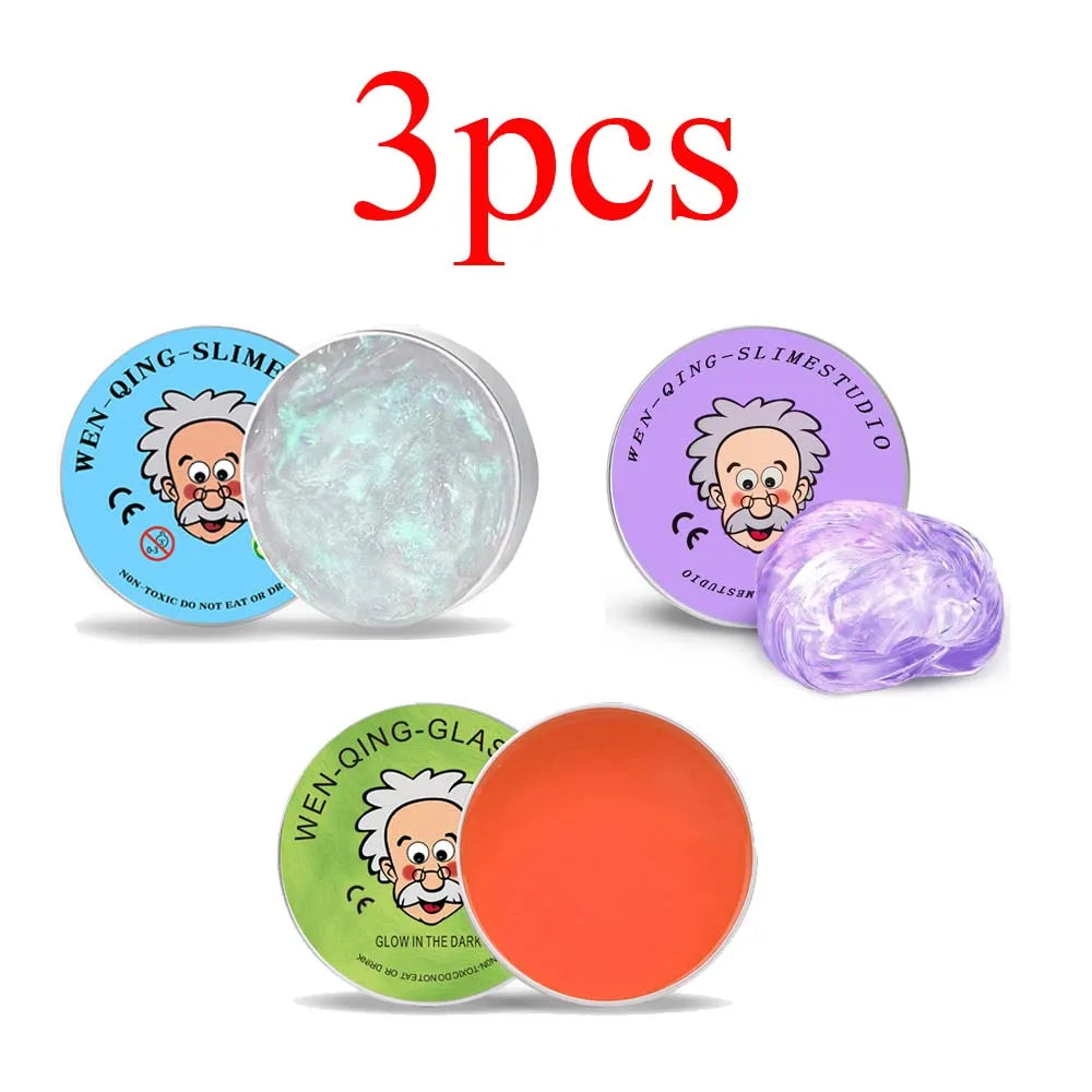 Colorful Non-Newtonian Liquid Decompression Toys Transparent Elastic Modeling Compound Non-Toxic Creative Crafts