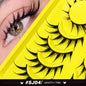 Lasvirey Cat Eye Lashes Manga Lashes Styles 3D Faux Mink Lashes Soft Cross Wispy Natural Winged End Eye Elongated Eyelash Makeup