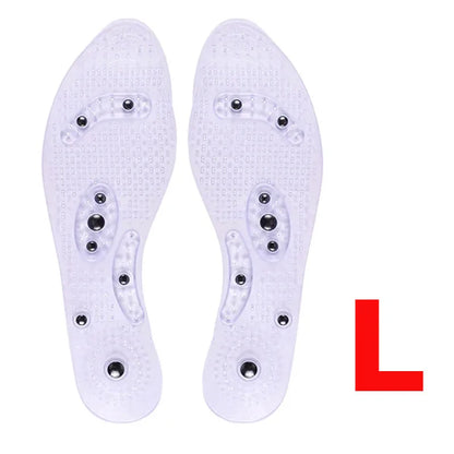 Magnetic Therapy Plantar Massage Insoles Acupuncture Points Shoes Pad Feet Arch Massager Stimulate Health Care Foot Massager