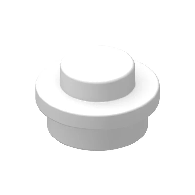 100PCS PLATE 1X1 ROUND Compatible With 4073 Round & Angles MOC Self-Locking Bricks Building Blocks Toys Accessories