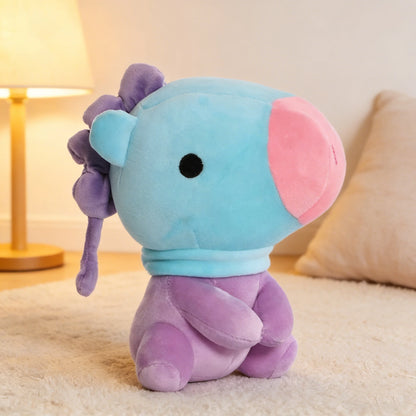 B-T-21 Plush Doll Keychain Koay Shooky Mang Cooky Cute Stuffed Pendant Backpack Ornament Gift for Fans Bag Decor