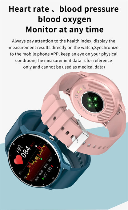 Smartwatch LIGE męski damski z pełnym ekranem dotykowym Sportowy zegarek fitness męski IP67 Wodoodporny Bluetooth dla Androida iOS Smartwatch Mężczyźni