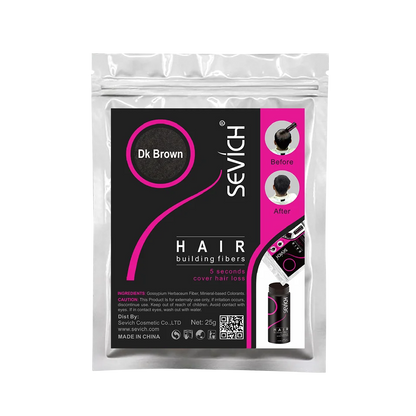 SEVICH 25g Hair Fibers Refill Bag Bald Extension Hair Growth Powder Salon Professional Hair Treatment Unisex Hair Loss Products