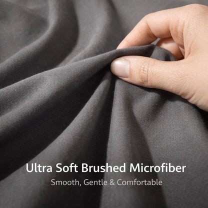 2Pcs Pack Microfiber Pillowcases Solid Color, Envelope Closure, Machine Washable, Woven Fabric, for Bedroom, Living Room