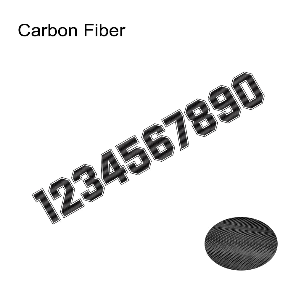 Car Side Door Custom Number Styling Stickers For 0 1 2 3 4 5 6 7 8 9 Auto Tuning Accessories Vinyl Film Decoration Decals