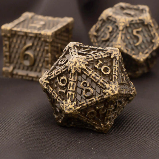 DND Metal Dice Set Dragon Scale Dice Role Playing Games Polyhedral Dice RPG Dice D20 D12 D10 D8 D6 D4