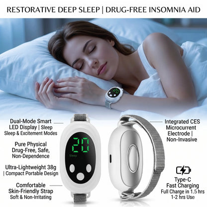 Microcurrent EMS Sleep Aid Device Handheld Pulse Massager Insomnia Stress Anxiety Relief Relaxation Therapy Tools USB Deep Sleep