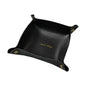 Nordic Leather Desktop Storage Tray Pu Leather Jewelry Cosmetic Key Storage Tray Desktop Folding Organizer Storage Box For Home