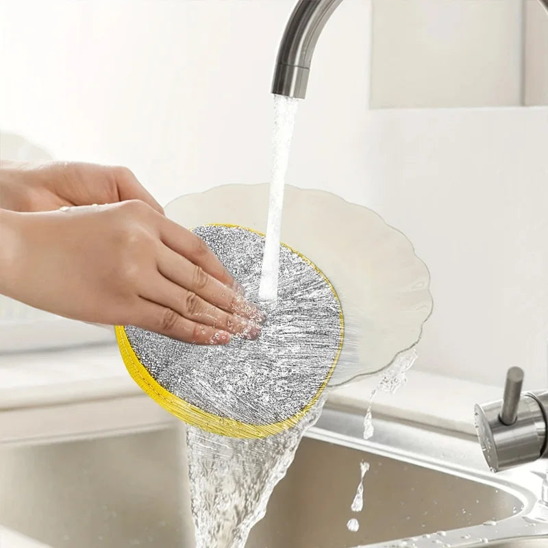 10Pcs Dual-Sided Kitchen Sponge Scrubber, Heavy Duty Dish Cleaning Sponge, Non-Scratch Scouring Pad for Pans Dishes Pot Cleaning