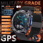 2025New Men Military GPS Map Smart Watch T-Rex3 Compass 4GB Memory 1000mAh Battery 10ATM Waterproof HD Bluetooth Call Smartwatch