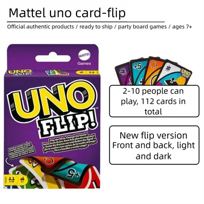 UNO Flip Playing Cards Games, Super Mario, Minecraft, Lord of the Ring, Hot Wheels, No Mercy, Social Board Table Party Games, Ki