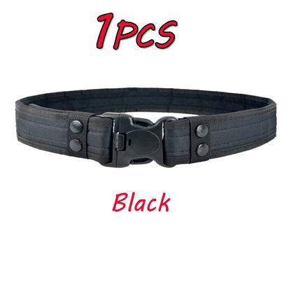 Camouflage Tactical Belt Men's Quick Release Nylon Military Belt Outdoor Combat Oxford Cloth Mountaineering Trouser Waist Belt