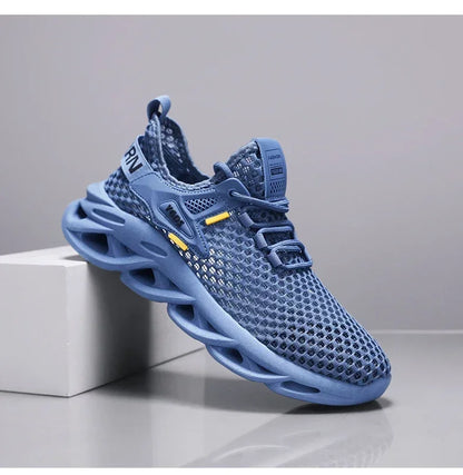 Breathable Mesh Summer Men Platform Sneakers Lightweight Casual Loafers Shoes for Running Tennis Hiking Outdoor Daily Wear