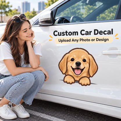 Custom Die Cut Car Exterior Sticker Personalized Shape Vinyl Decal Waterproof UV Resistant for Vehicle Bumper Window