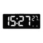 Voice Control Digital Alarm Clock Temperature Dual Alarm Snooze Desktop Table Clock Night Mode 12/24H LED Clock Watch Desk