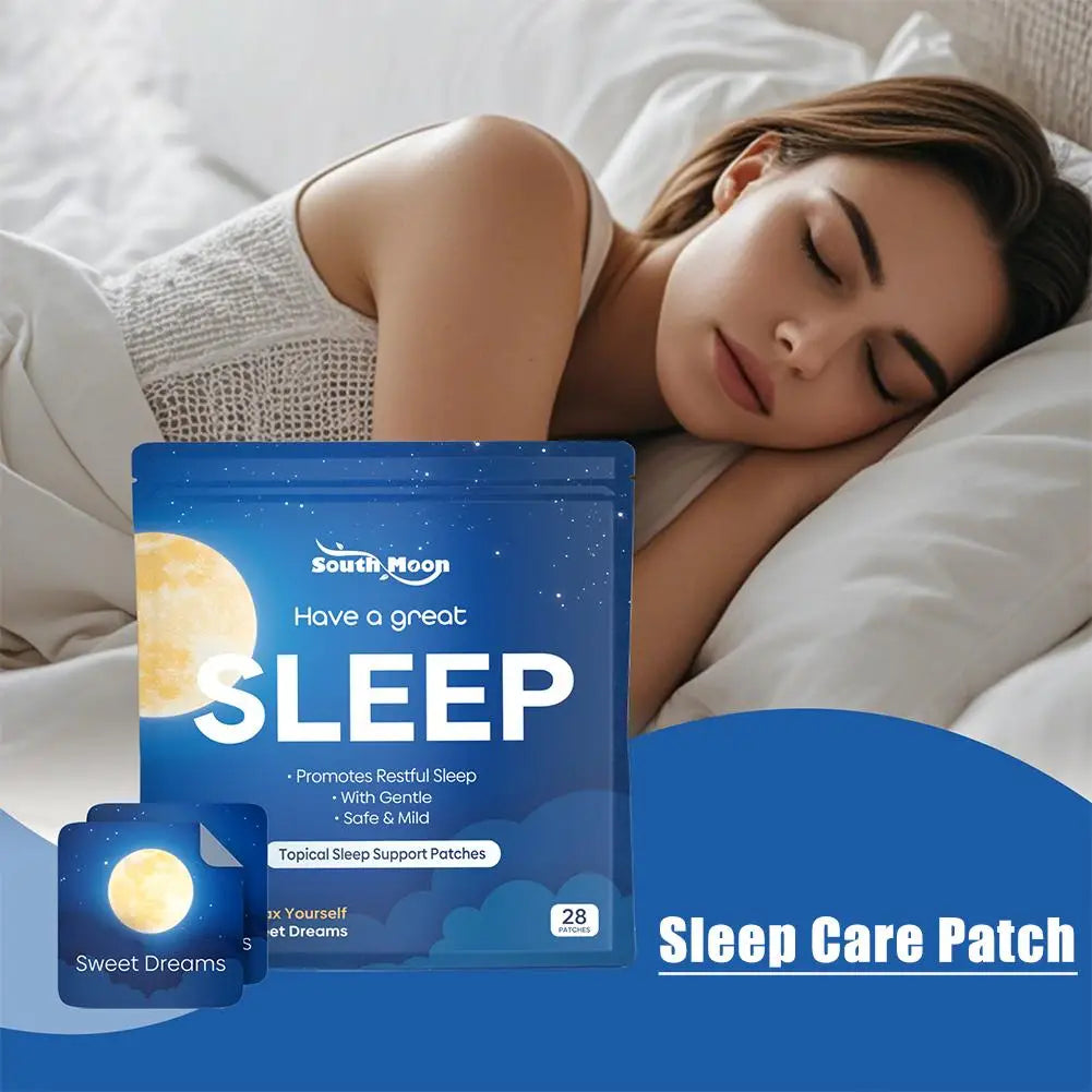 Gentle Safe Sleep Support Acupoint Patches Deep Relaxing Anti‑Insomnia Stickers Stress Fatigue Reliever Portable Sleep Aid Patch