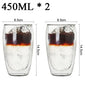 2-18PCS Double Wall High Borosilicate Glass Mug Heat Resistant Tea Milk Juice Coffee Water Cup Bar Drinkware Gift Creativity Set