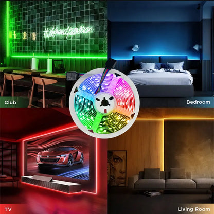 5M USB Led Strip Lights RGB 2835 60 LED Bluetooth APP Control Luces Led Flexible Diode Decoration For Living Room Lamp Ribbon