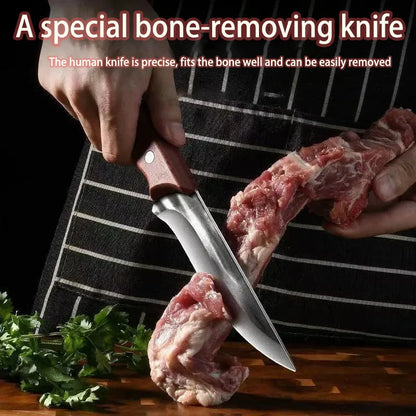 Kitchen knives, forged boning knives, professional high-hardness slaughter knives for the kitchen, Japanese chef's fruit knives