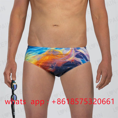 Zootekoi Mens Swimming Trunks Beach Surf Tights Shorts Endurance Athletic Training Quick Dry Jammer Diving Surfing Swimwear 2023
