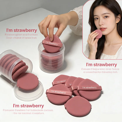 7 Pieces of Pink Drop-Shaped Powder Puff, Suitable for Use with Dry Powder to Set Makeup or with Wet Powder for Foundation.