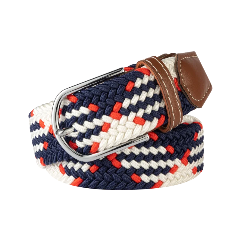 Unisex Elastic Fabric Woven Casual Women Belt Pin Buckle Expandable Braided Stretch Canvas Stylish Leisure Belts for Men