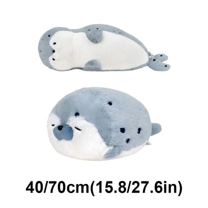 40/65cm Seal Plush Toy Soft Pillow Lifelike Simulation Stuffed Sea Otter Soft Doll Animal Toy Cartoon Otter Kid Birthday Gift