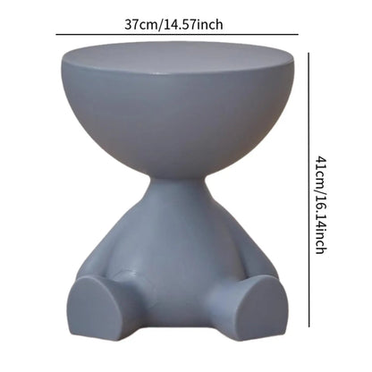Creative Side End Table Flat Head Bedside Table Household Sofa Side Rack Bedroom Balcony Movable Mini Table Small Apartment Tea