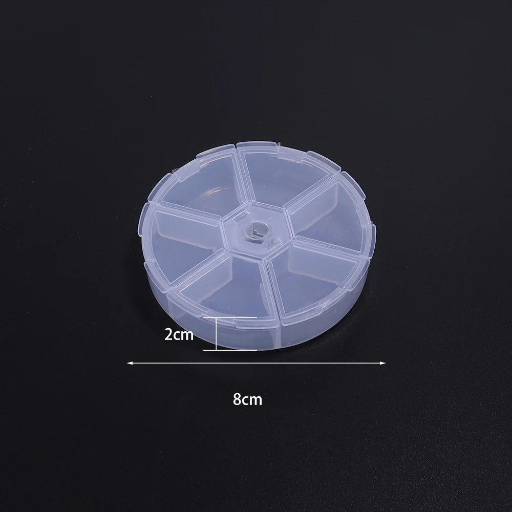 1 Pc Plastic Jewelry Box 5-28 Compartment Slot Organizer Storage Beads Container Adjustable Jewelry Storage Box Rectangle Case