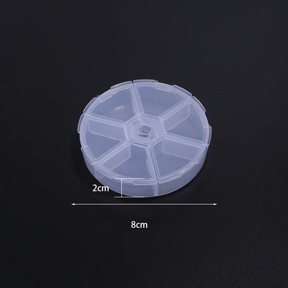 1 Pc Plastic Jewelry Box 5-28 Compartment Slot Organizer Storage Beads Container Adjustable Jewelry Storage Box Rectangle Case