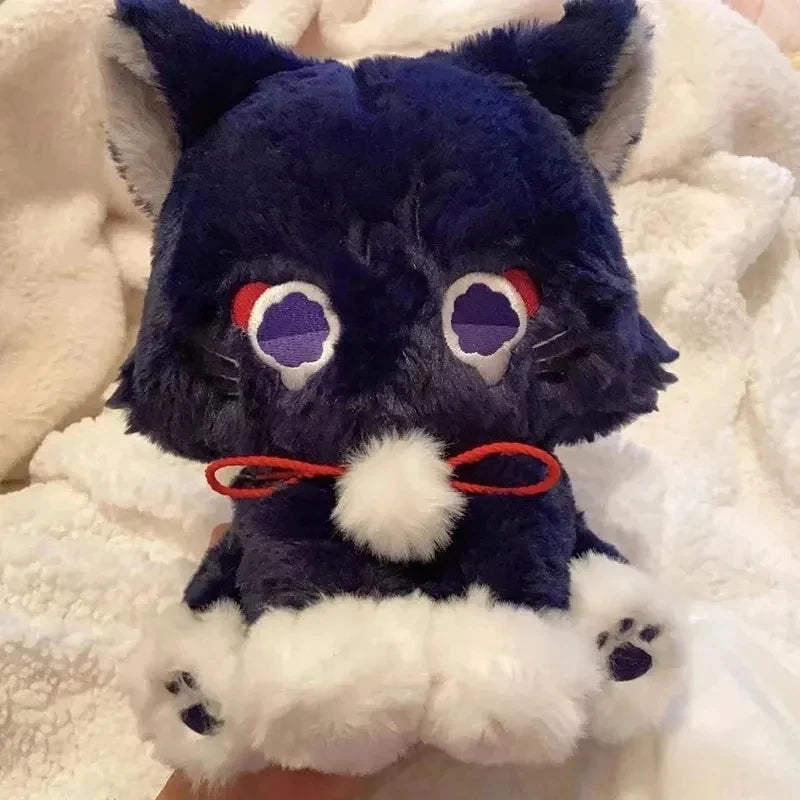Cute Anime Genshin Impact Scaramouche Cat Cute Plush Doll Wanderer Pet Cosplay Stuffed Pillow Toy Birthday Gift